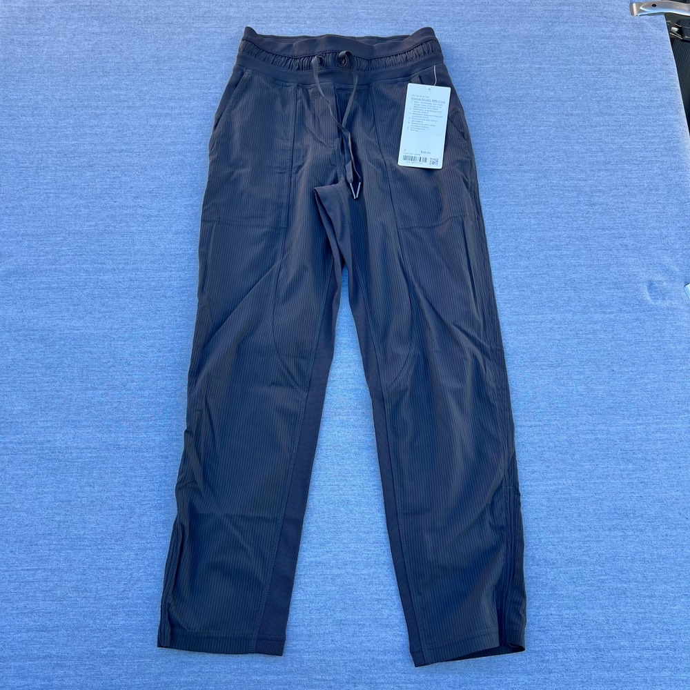 Lululemon Dance Studio MR Crop Pants Graphite Grey Women's Size 2